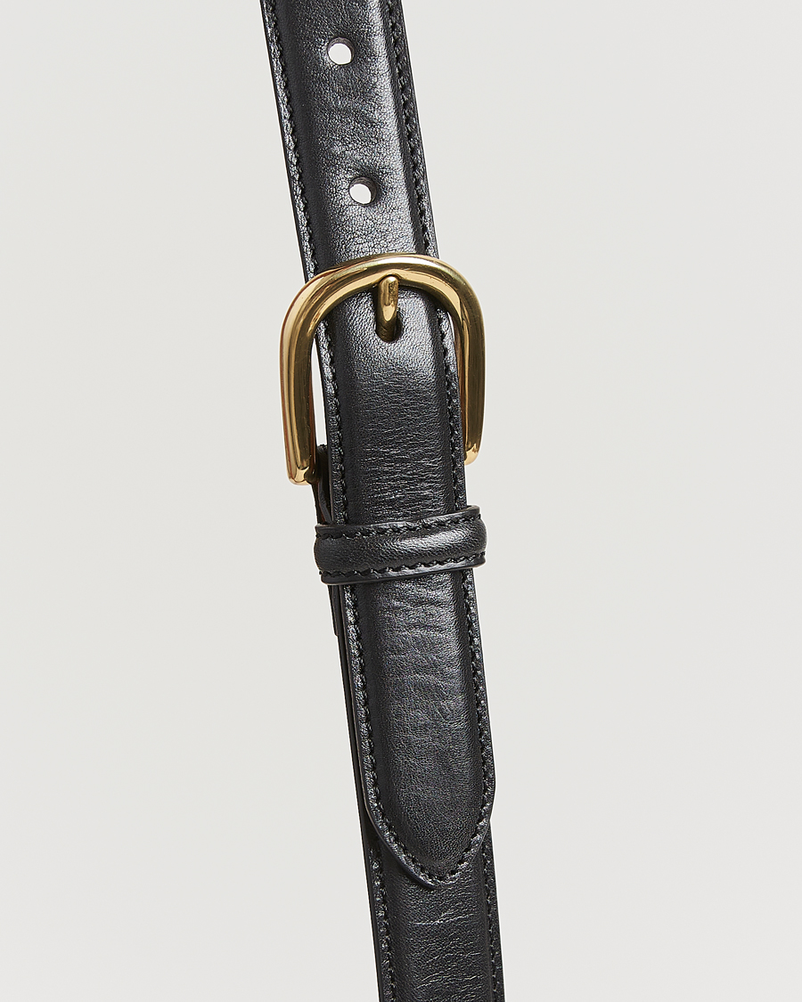 Herr | Bälten | Kamakura Shirts | Vintage Ivy Horseshoe Buckle Belt Black