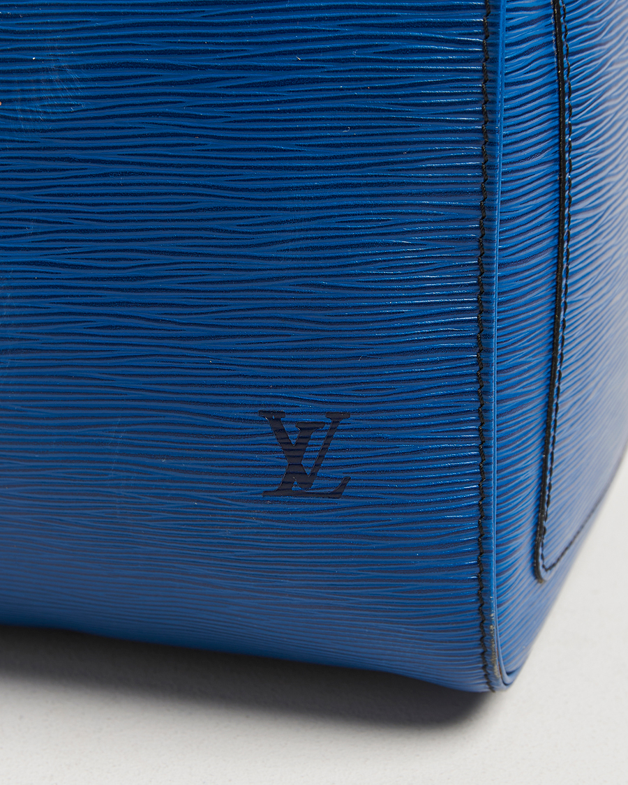 Herr | Louis Vuitton Pre-Owned Keepall 50 Epi Leather Travel Bag Blue | Louis Vuitton Pre-Owned | Keepall 50 Epi Leather Travel Bag Blue