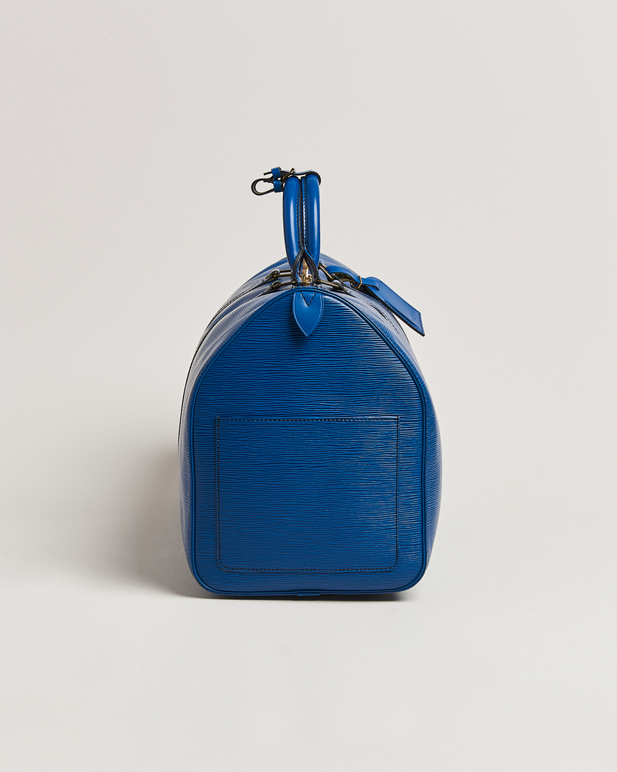Herr | Louis Vuitton Pre-Owned Keepall 50 Epi Leather Travel Bag Blue | Louis Vuitton Pre-Owned | Keepall 50 Epi Leather Travel Bag Blue