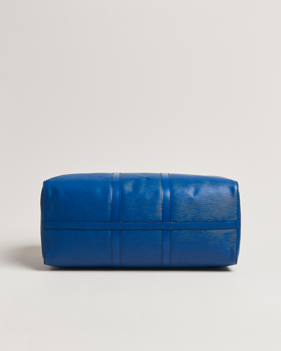 Herr | Louis Vuitton Pre-Owned Keepall 50 Epi Leather Travel Bag Blue | Louis Vuitton Pre-Owned | Keepall 50 Epi Leather Travel Bag Blue