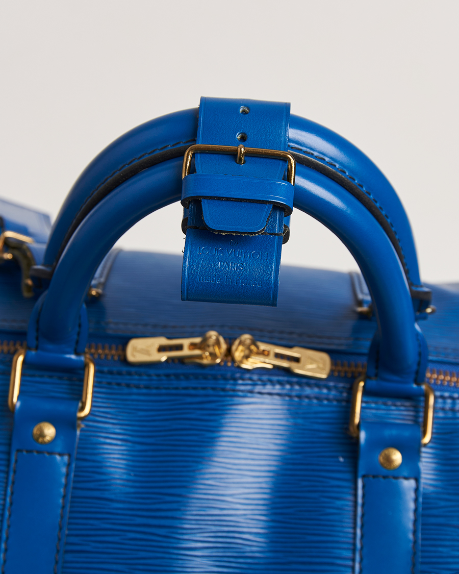 Herr | Louis Vuitton Pre-Owned Keepall 50 Epi Leather Travel Bag Blue | Louis Vuitton Pre-Owned | Keepall 50 Epi Leather Travel Bag Blue