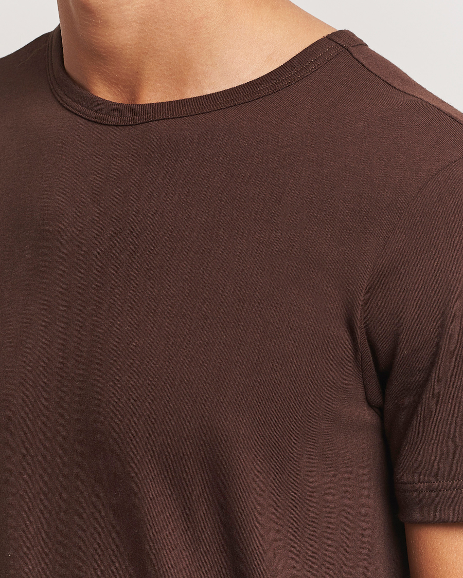 Herr | T-Shirts | Merz b. Schwanen | 1950s Classic Loopwheeled T-Shirt Coffee