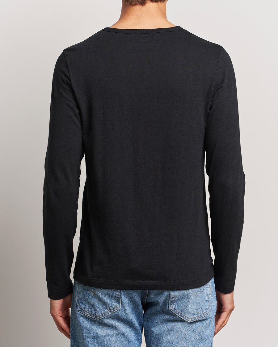 Herr | T-Shirts | Merz b. Schwanen | 1950s Classic Loopwheeled Longsleeve T-Shirt Black