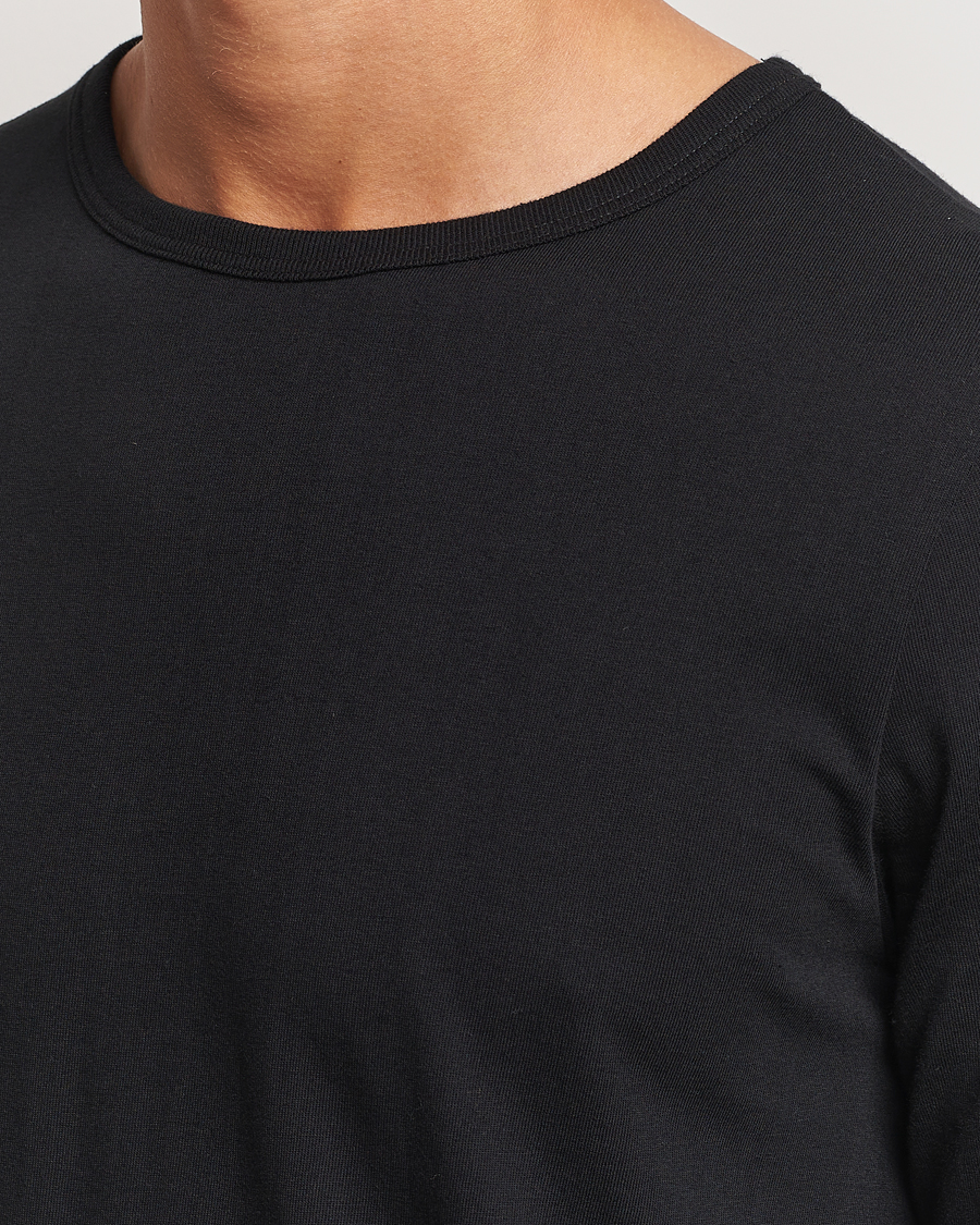 Herr | T-Shirts | Merz b. Schwanen | 1950s Classic Loopwheeled Longsleeve T-Shirt Black