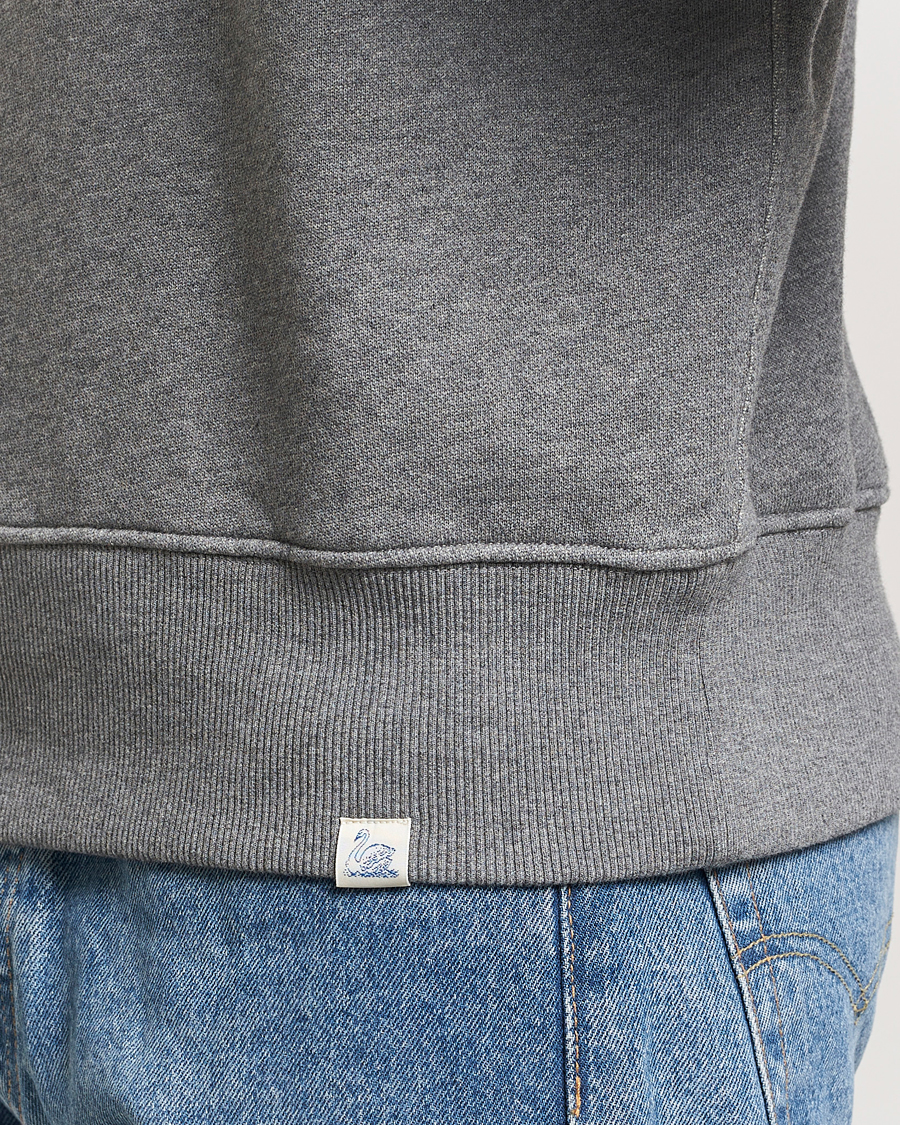 Herr | Tröjor | Merz b. Schwanen | Relaxed Fit Vintage Cotton Sweatshirt Grey Melange