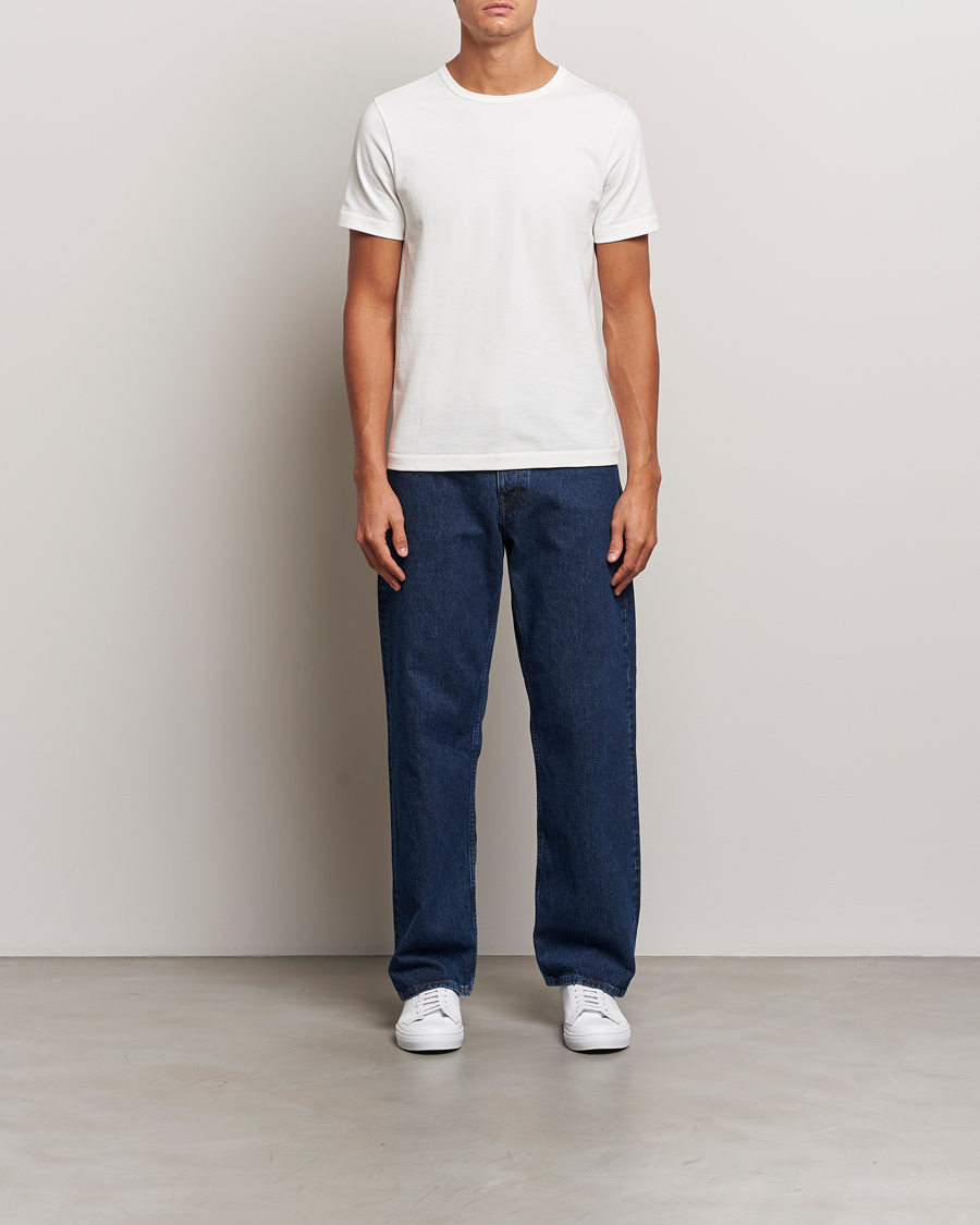 Herr | T-Shirts | Merz b. Schwanen | Classic Fit Loopwheeled T-Shirt White