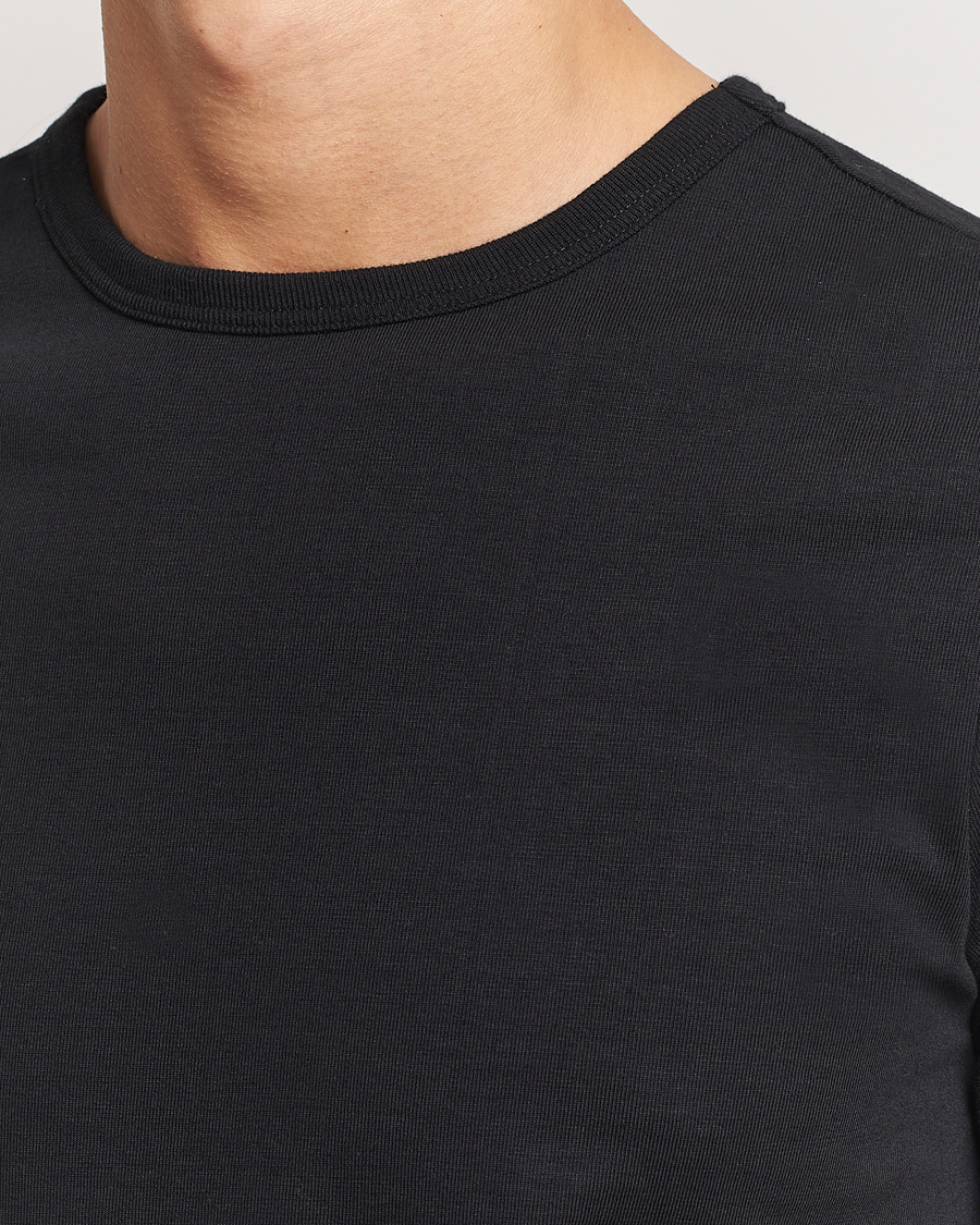 Herr | T-Shirts | Merz b. Schwanen | Classic Fit Loopwheeled T-Shirt Black