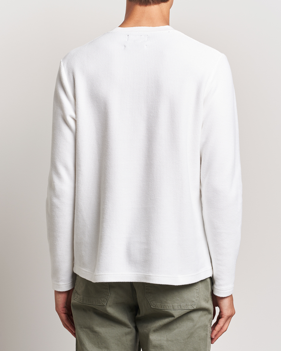 Herr | Tröjor | BEAMS PLUS | Waffle Cotton Henley White