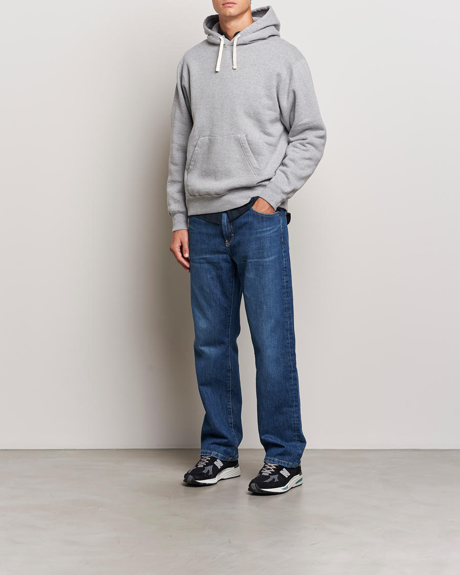 Herr | Tröjor | BEAMS PLUS | Japanese Cotton Hoodie Grey