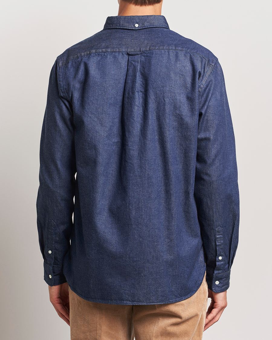 Herr | Skjortor | BEAMS PLUS | Denim Button Down Shirt Dark Indigo