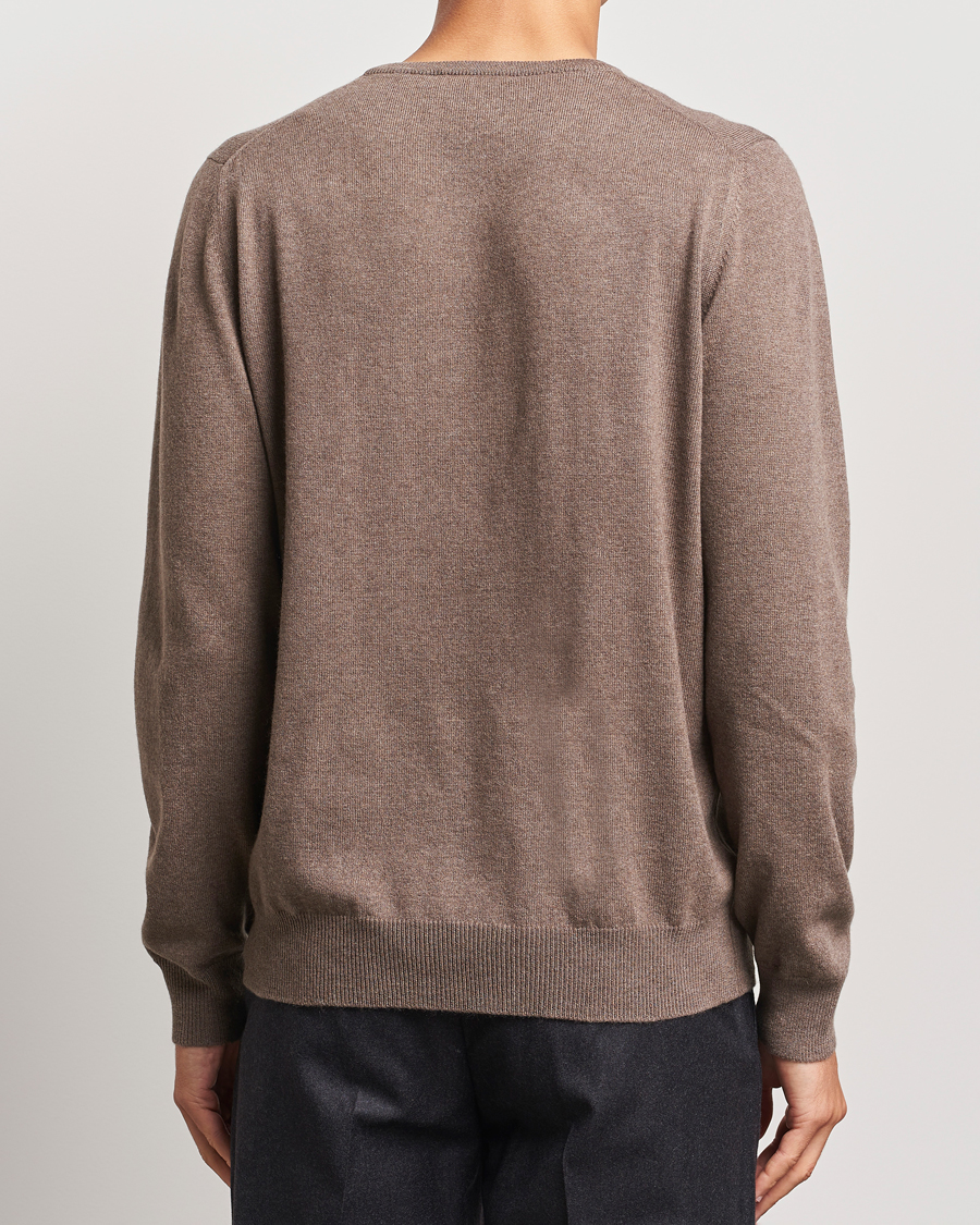 Herr | Tröjor | Gran Sasso | Wool/Cashmere Crew Neck Light Brown