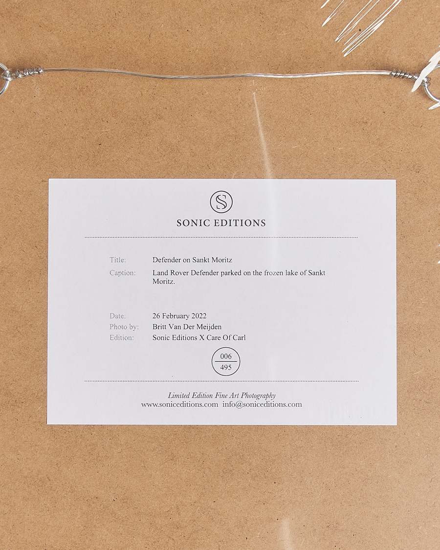 Herr | Tavlor | Sonic Editions | Framed Defender on Sankt Moritz