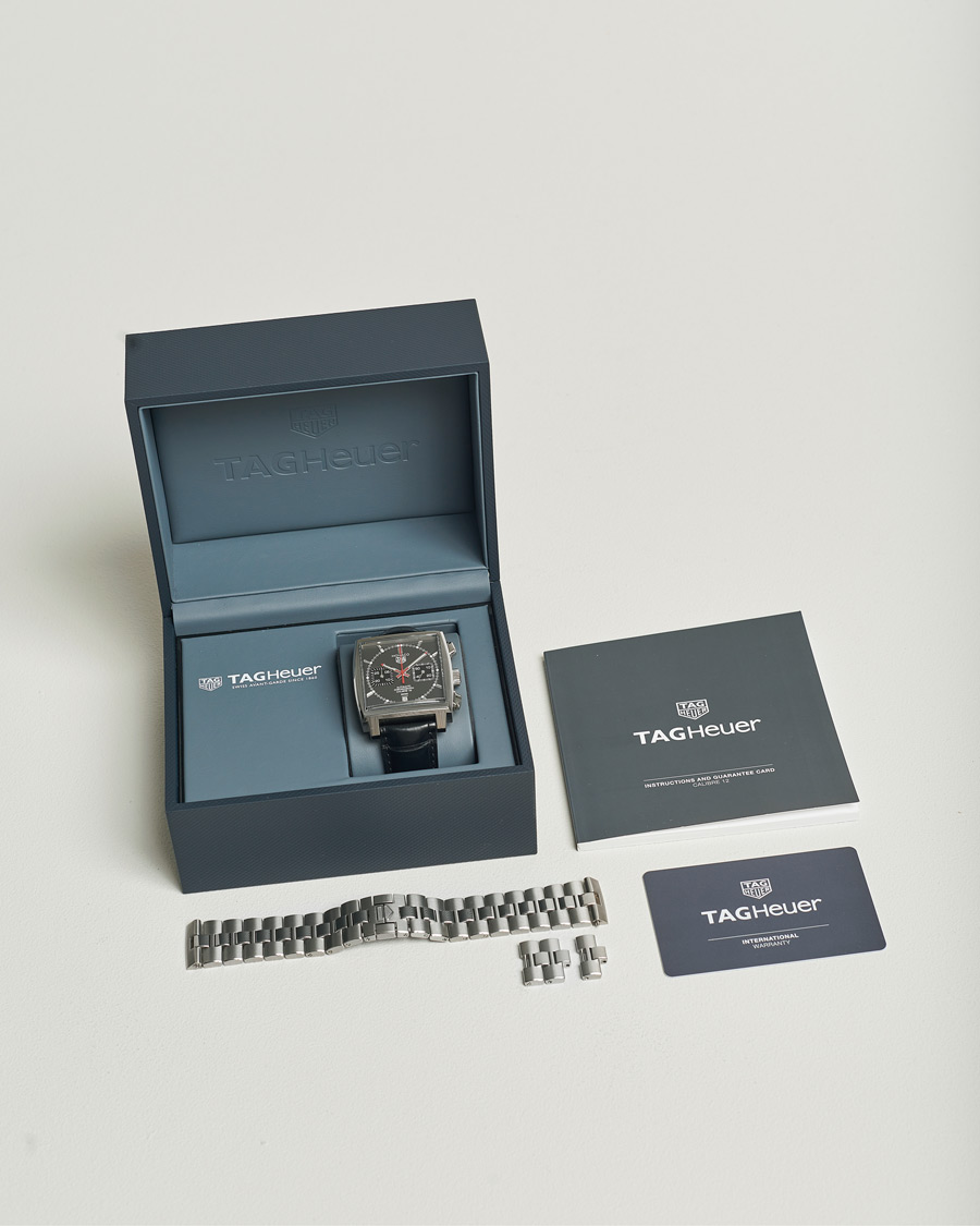 Herr | Tag Heuer Pre-Owned Monaco Final Edition Silver | Tag Heuer Pre-Owned | Monaco Final Edition Silver