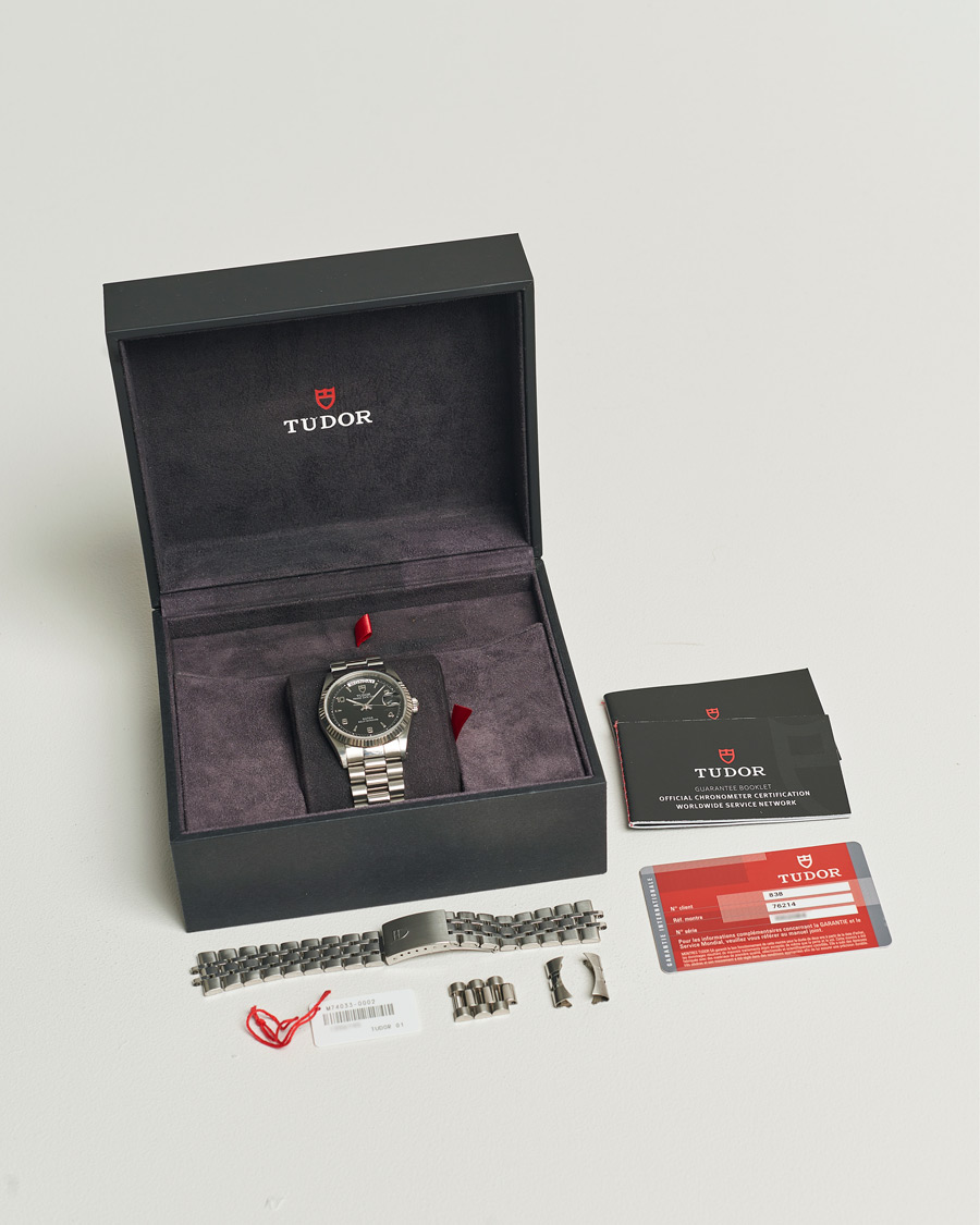 Herr | Tudor Pre-Owned Date Day 76214 Silver | Tudor Pre-Owned | Date Day 76214 Silver