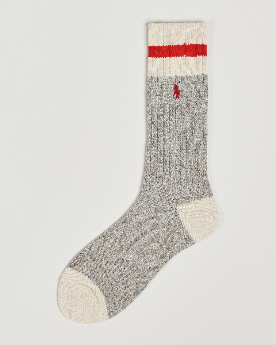 Herr | Underkläder | Polo Ralph Lauren | Wool Rag Boot Sock Grey Heather