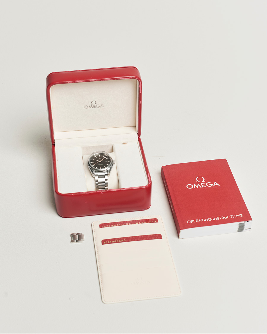 Herr | Omega Pre-Owned Seamaster Aqua Terra Silver | Omega Pre-Owned | Seamaster Aqua Terra Silver