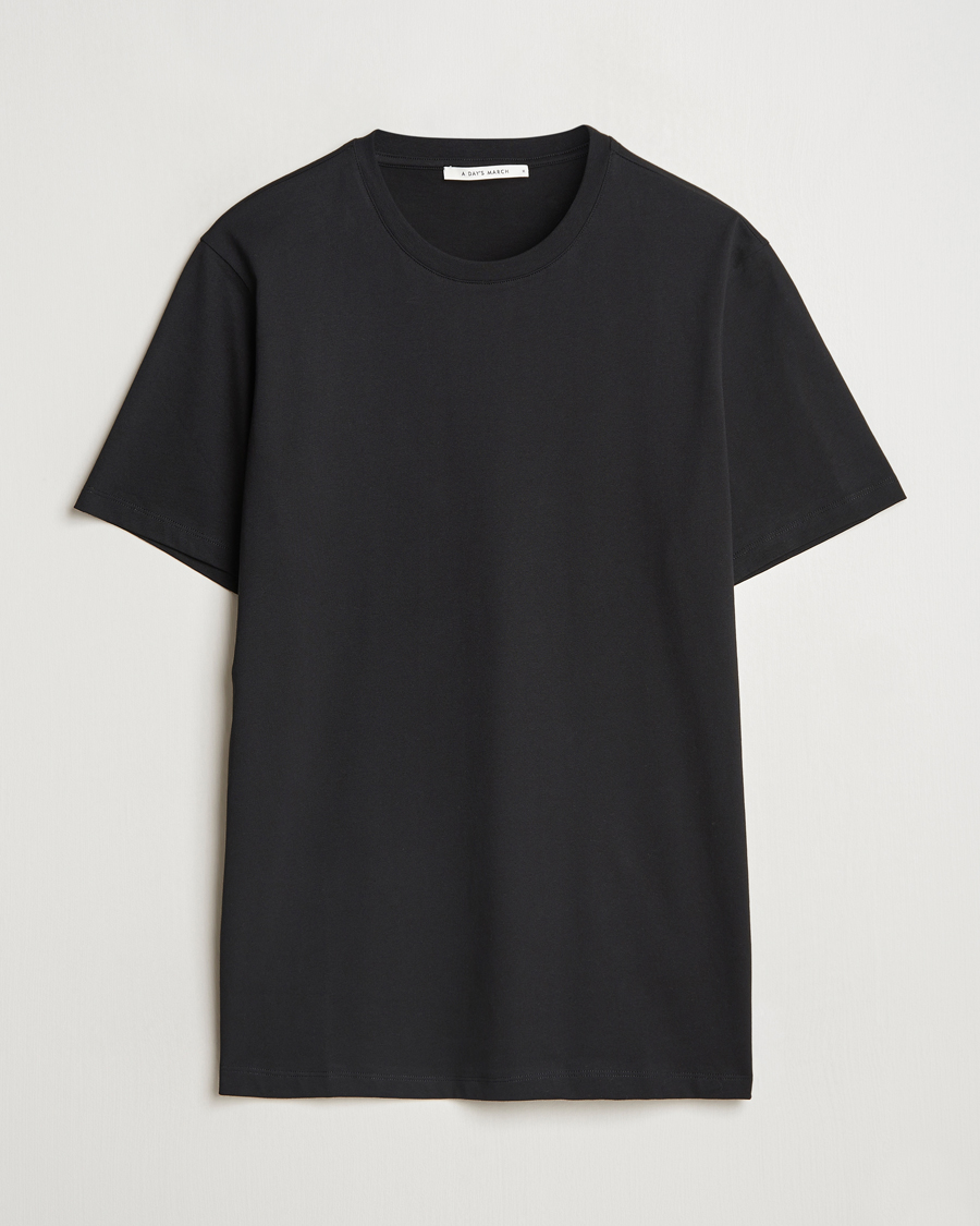Herr | T-Shirts | A Day's March | Midweight T-Shirt Black
