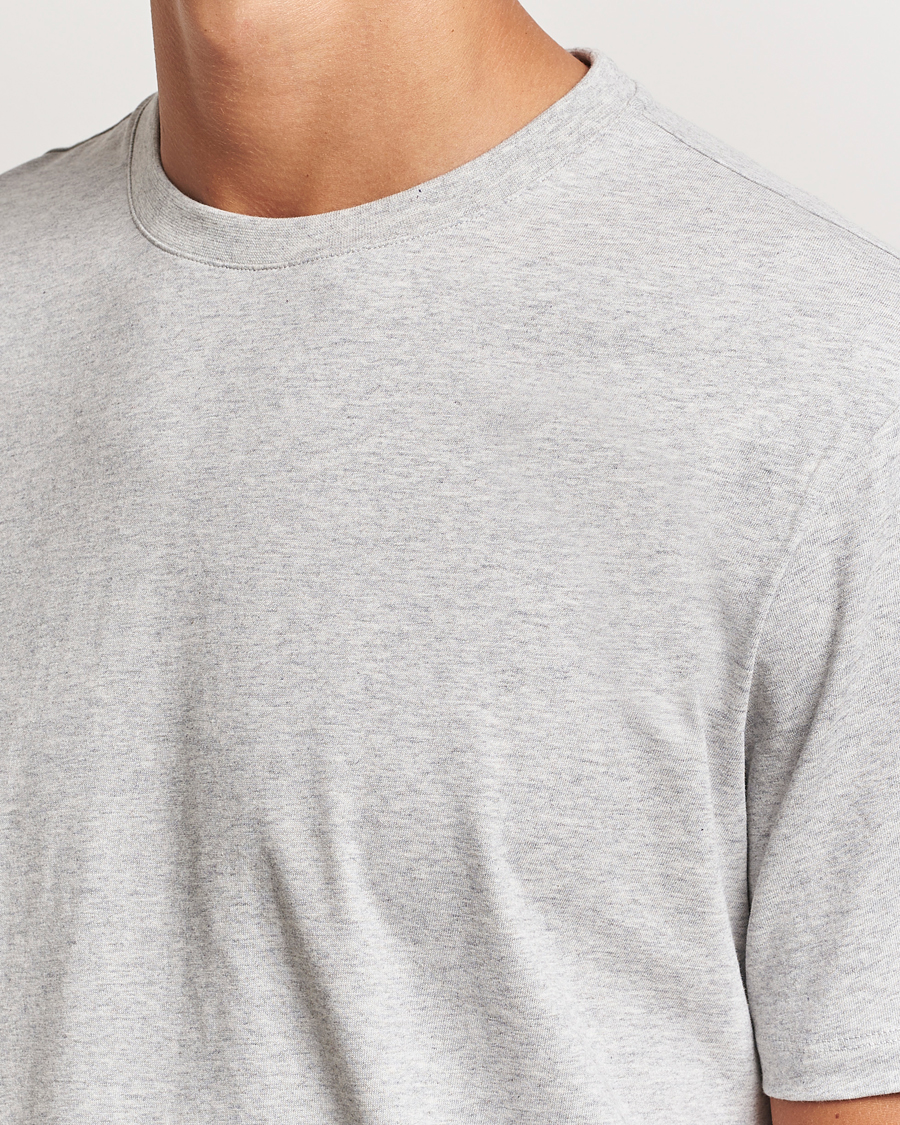 Herr | T-Shirts | A Day's March | Midweight T-Shirt Grey Melange