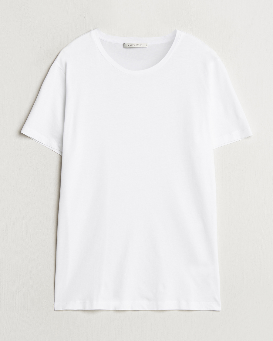 Herr | T-Shirts | A Day's March | Lightweight T-Shirt White