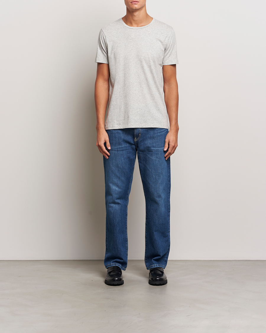 Herr | T-Shirts | A Day's March | Lightweight T-Shirt Grey Melange