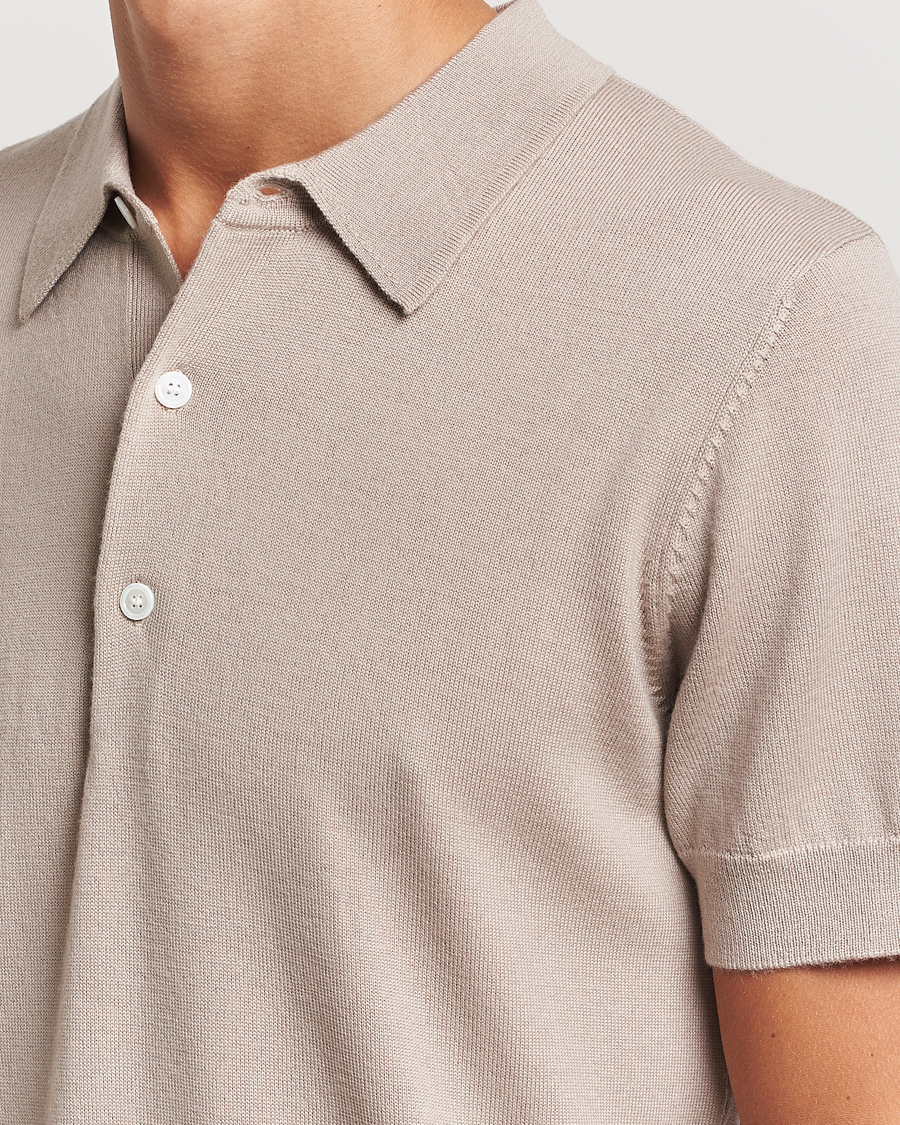 Herr | Pikéer | A Day's March | Rosehall Short Sleeve Merino Polo Dove