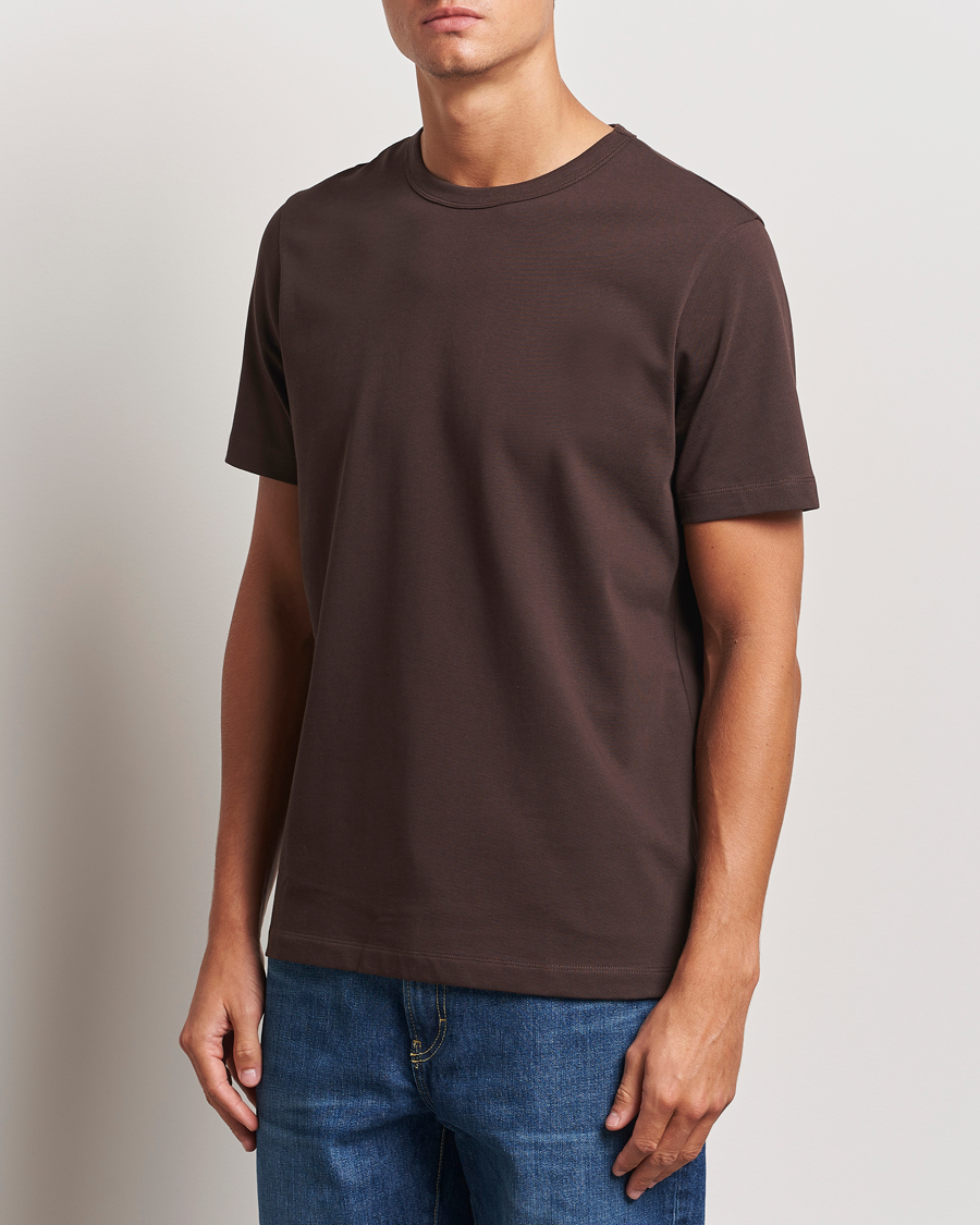 Herr | T-Shirts | A Day's March | Heavyweight T-Shirt Dark Chocolate