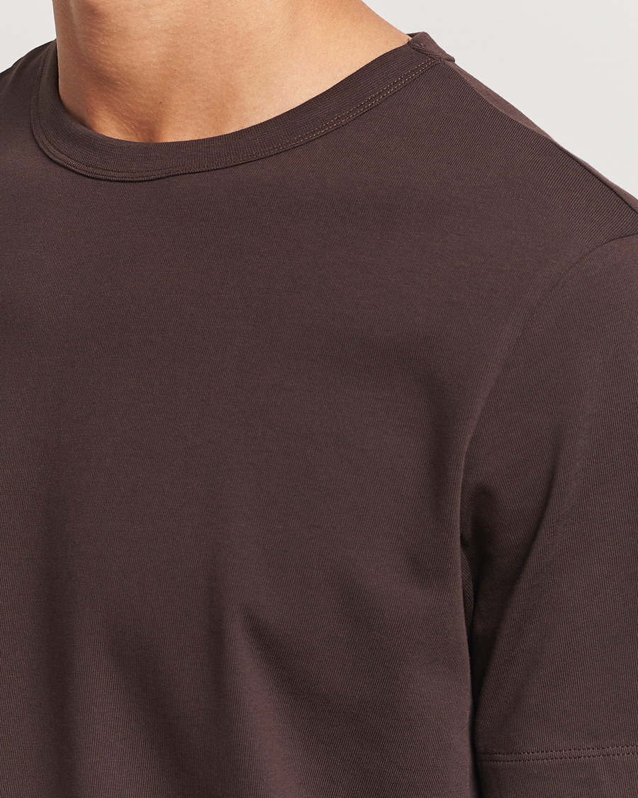 Herr | T-Shirts | A Day's March | Heavyweight T-Shirt Dark Chocolate