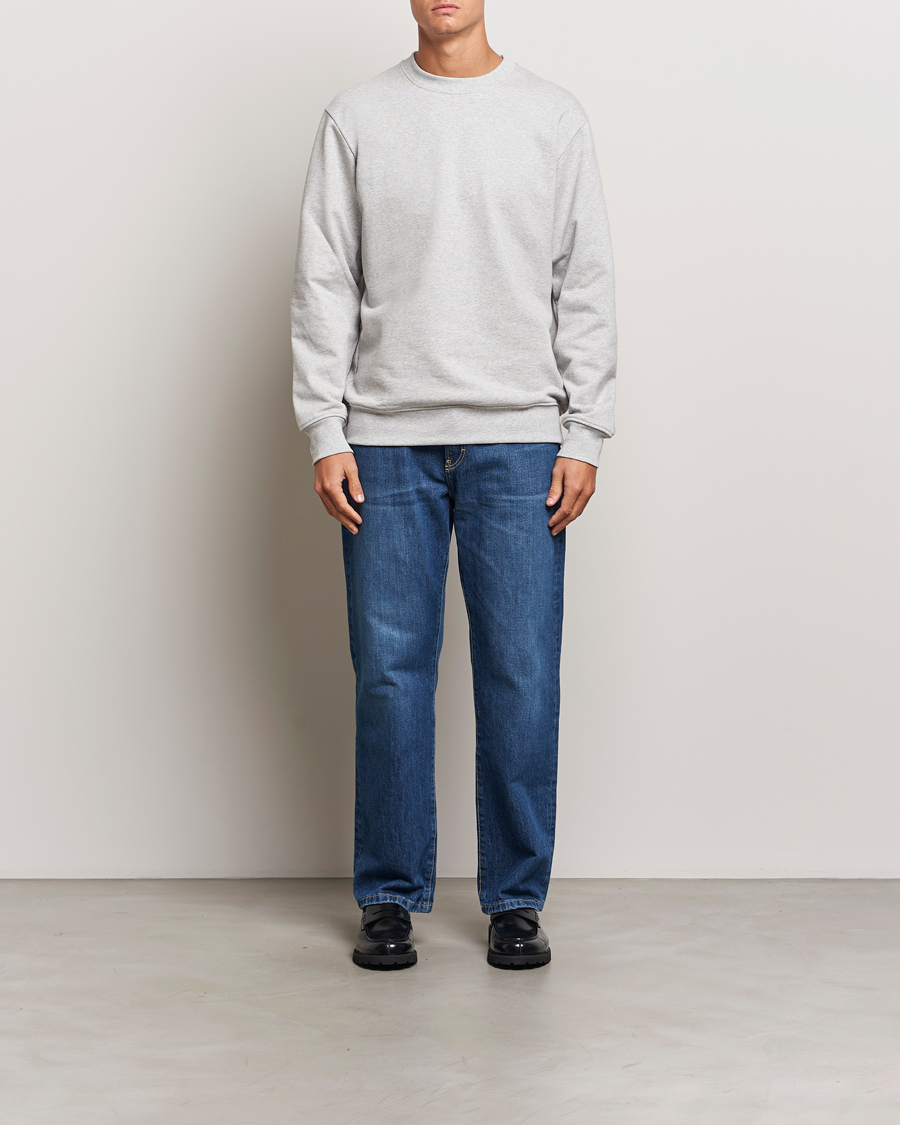 Herr | Tröjor | A Day's March | Etienne Sweatshirt Grey Melange