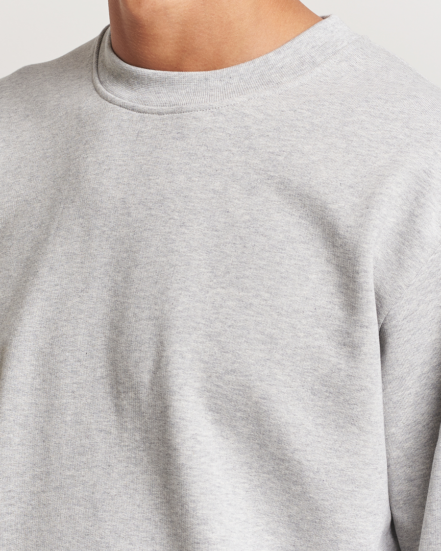 Herr | Tröjor | A Day's March | Etienne Sweatshirt Grey Melange