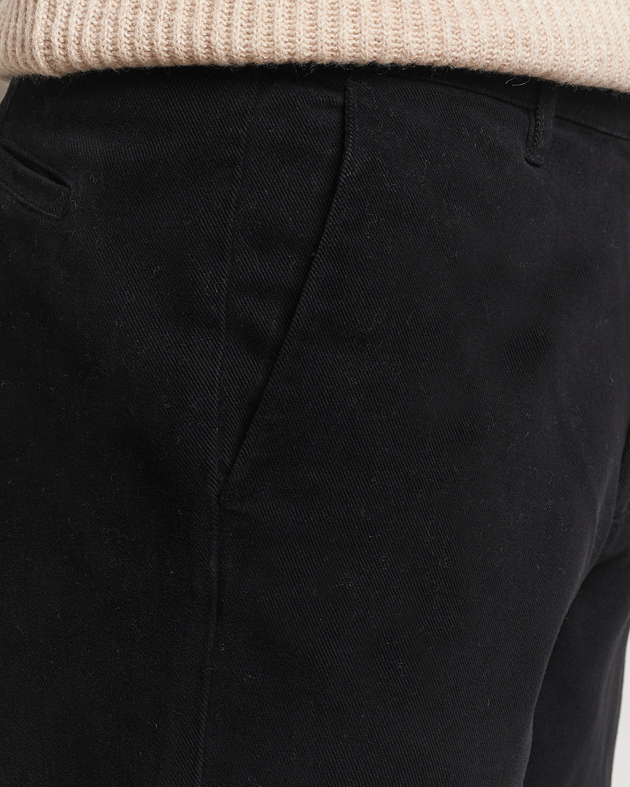 Herr | Byxor | A Day's March | Miller Cotton/Lyocell Trousers Black