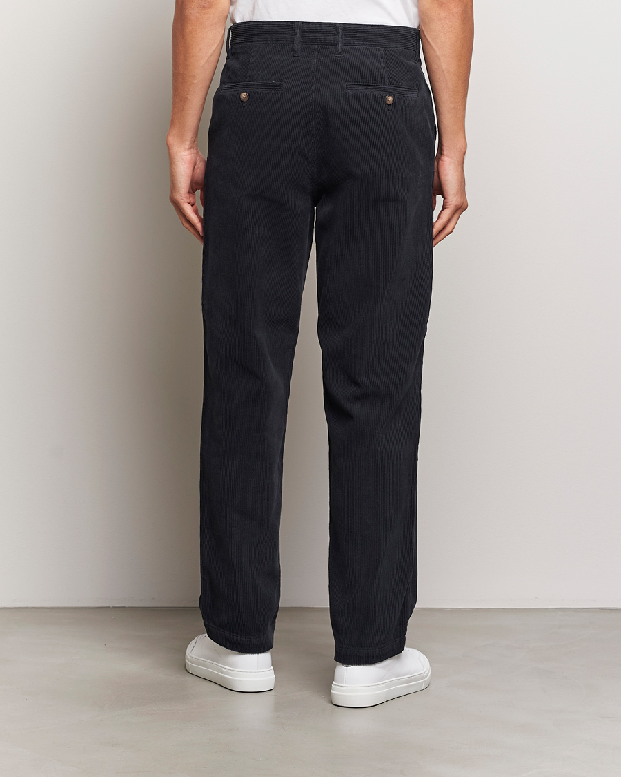 Herr | Byxor | A Day's March | Redwood Corduroy Trousers Black