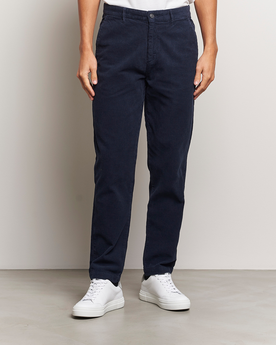 Herr | Byxor | A Day's March | Miller Corduroy Trousers Navy