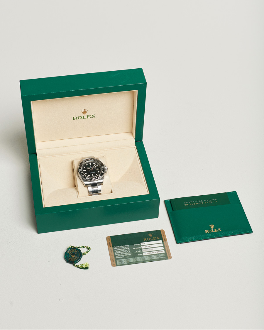 Herr | Rolex Pre-Owned GMT-MASTER II 116710LN Silver | Rolex Pre-Owned | GMT-MASTER II 116710LN Silver