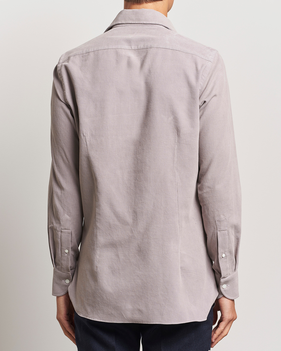 Herr | Skjortor | 100Hands | Japan Corduroy Shirt Aubergine