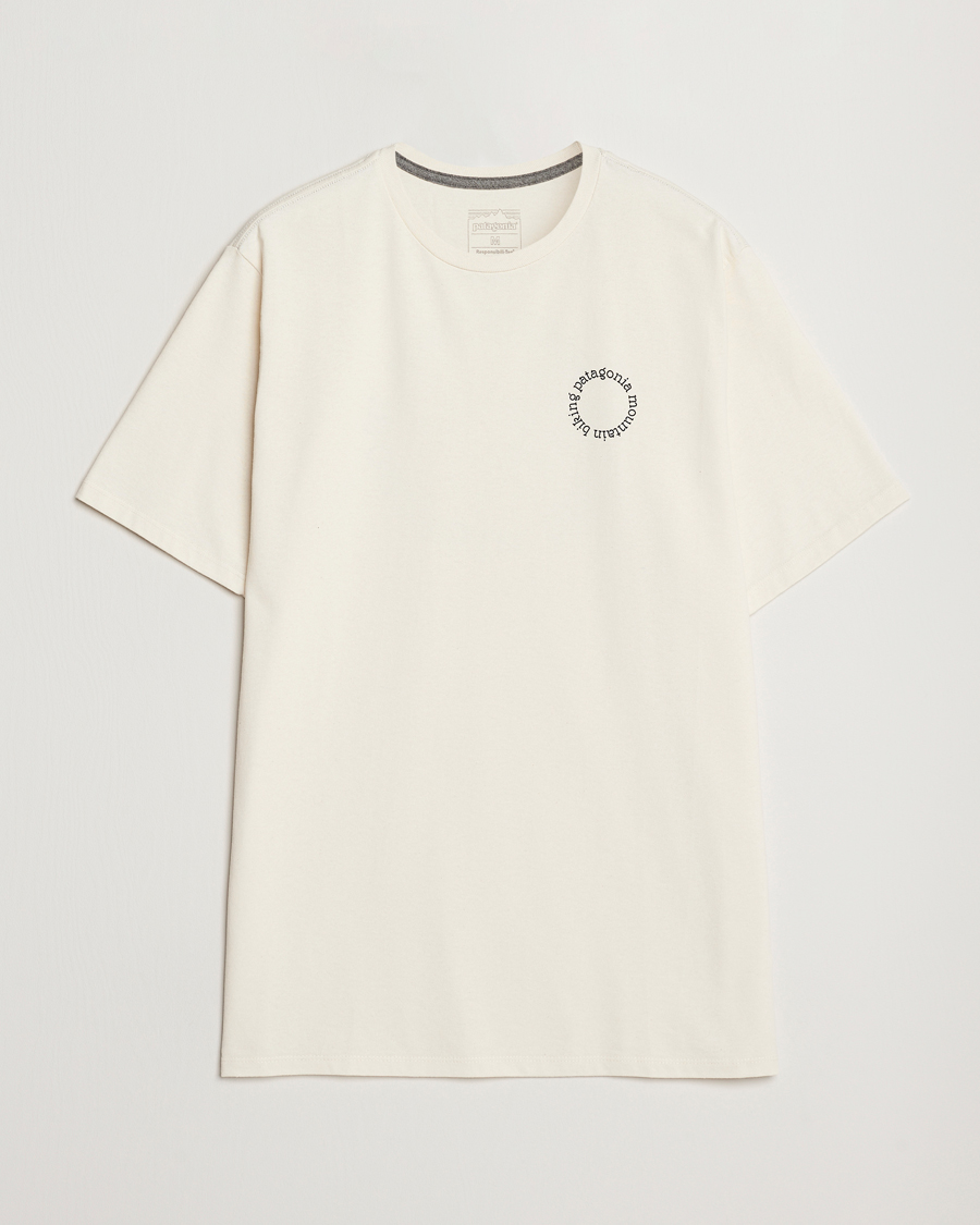 Herr | T-Shirts | Patagonia | Spoke Stencil Responsibili T-Shirt Birch White
