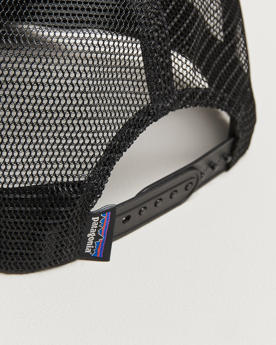 Herr | Patagonia P-6 Logo LoPro Trucker Hat Black | Patagonia | P-6 Logo LoPro Trucker Hat Black