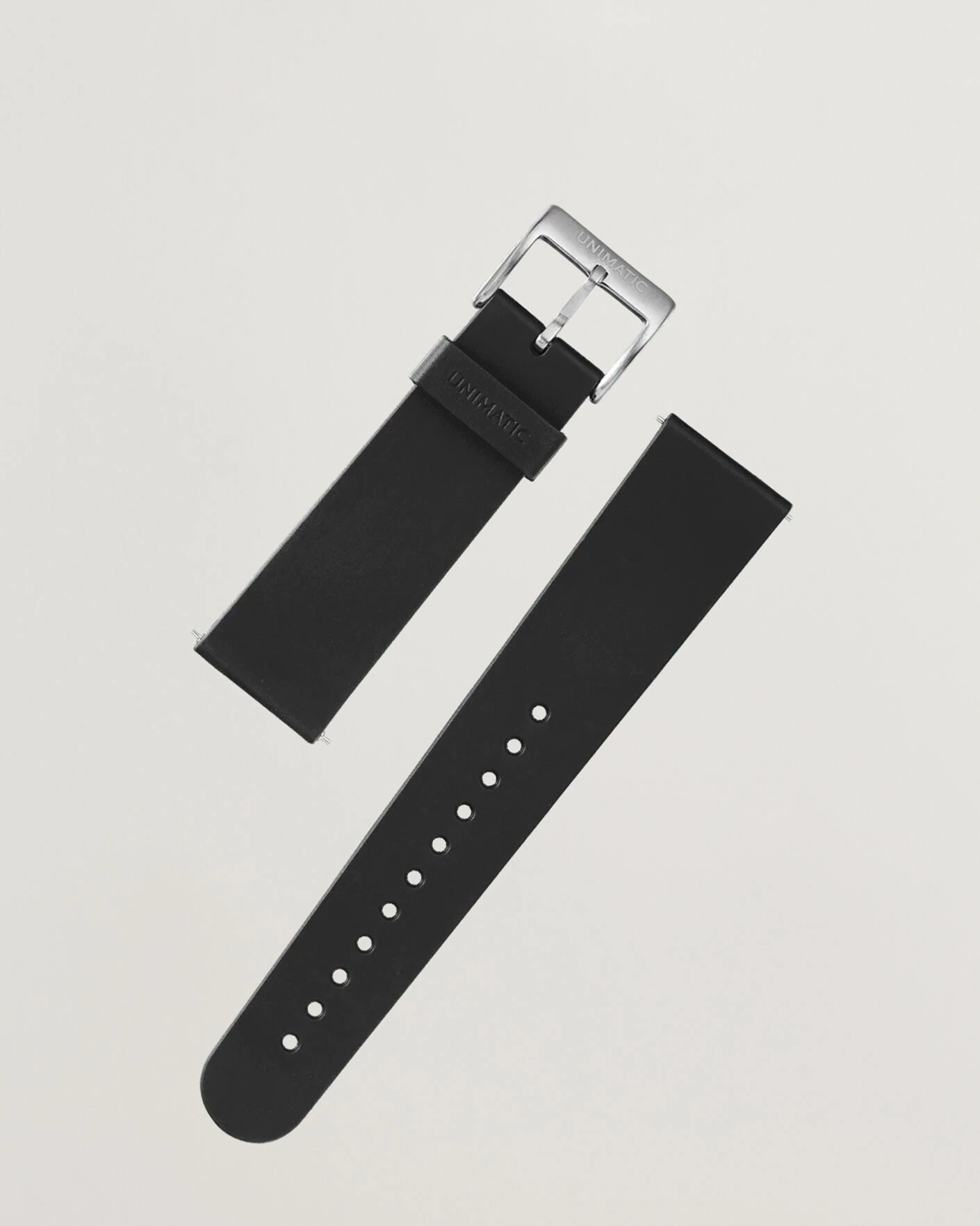 Herr | Klockarmband | UNIMATIC | TPU Quick Release 22mm Strap Black