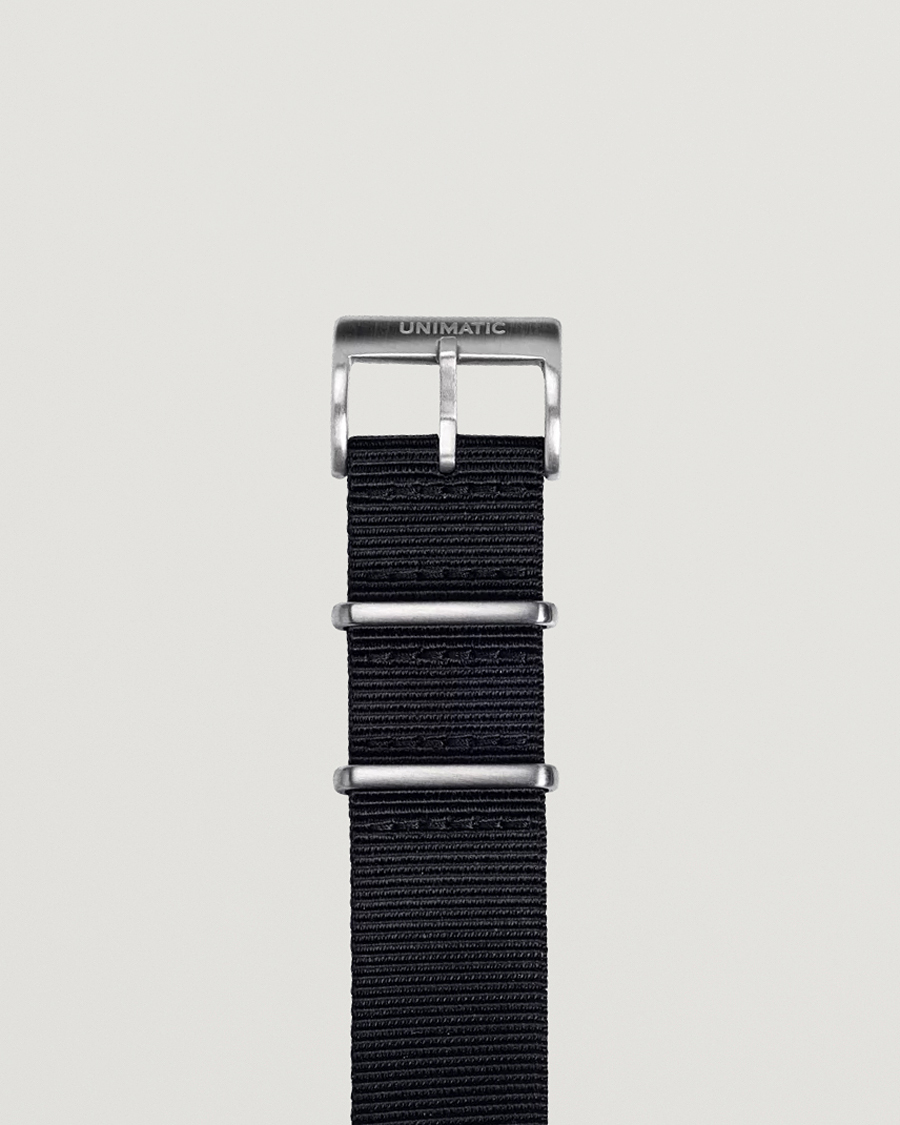 Herr | UNIMATIC Nylon Nato Steel 22mm Strap Black | UNIMATIC | Nylon Nato Steel 22mm Strap Black