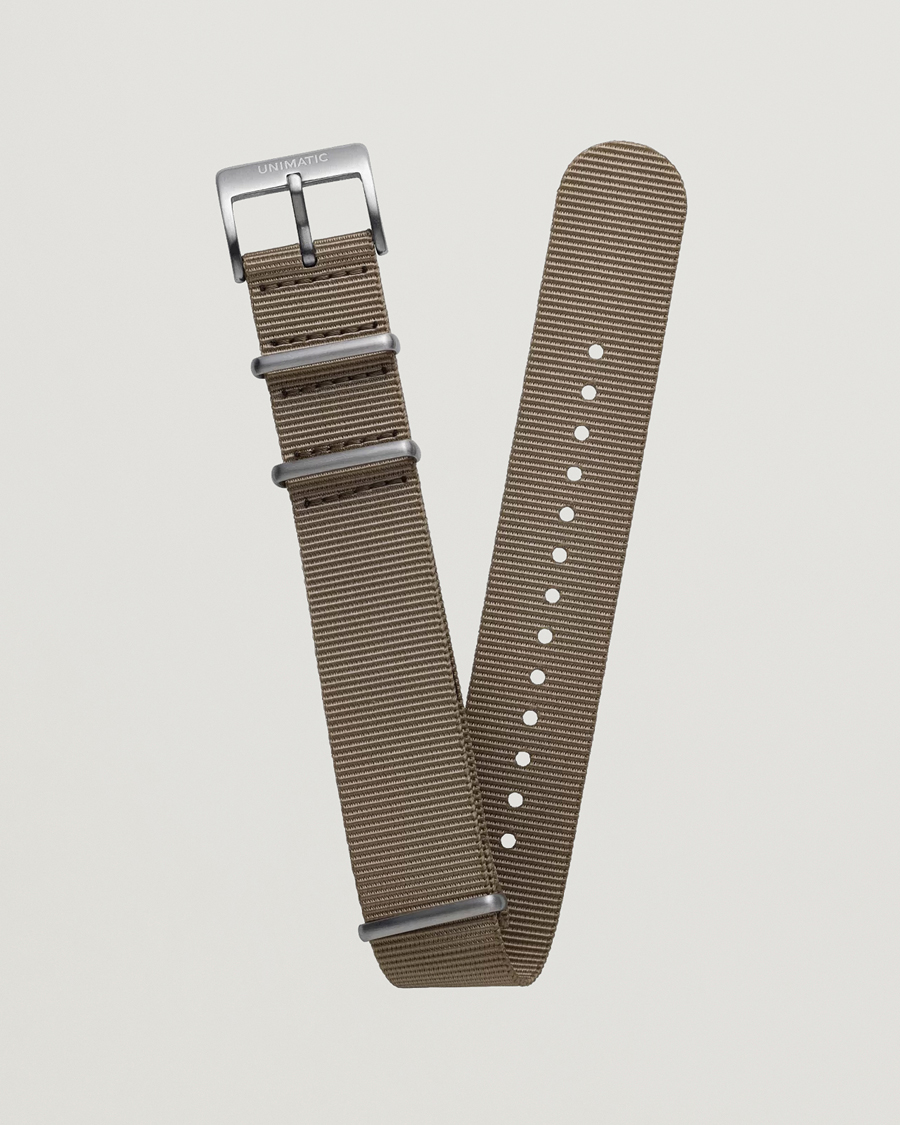 Herr | Klockarmband | UNIMATIC | Nylon Nato Steel 22m Strap Sand