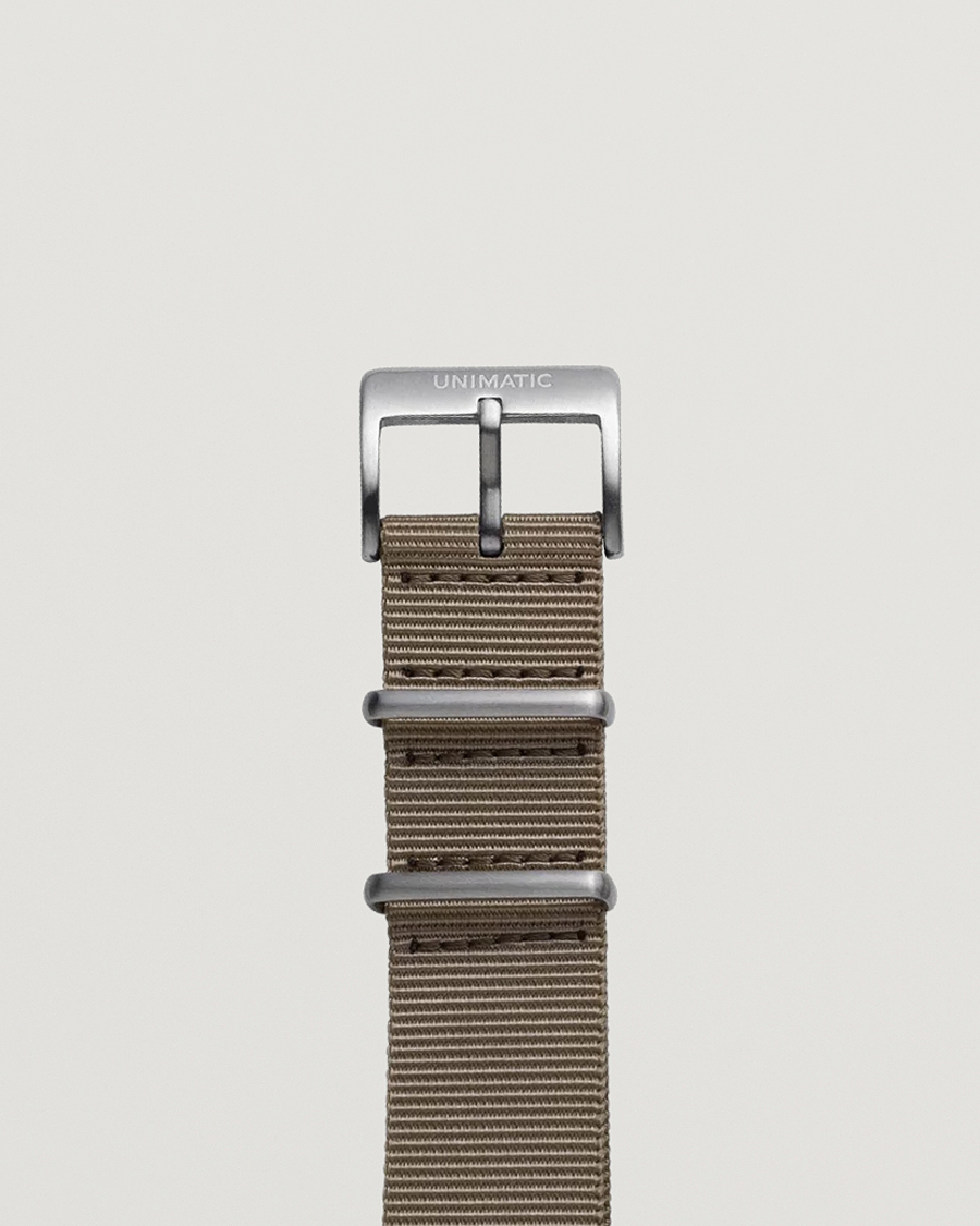 Herr | Klockarmband | UNIMATIC | Nylon Nato Steel 22m Strap Sand
