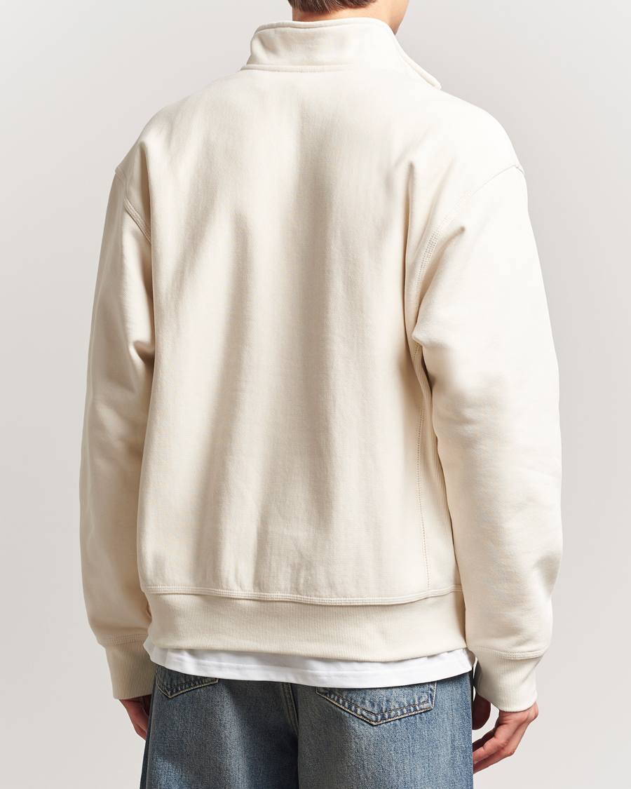 Herr | Tröjor | Carhartt WIP | American Script Half Zip Sweatshirt Natural