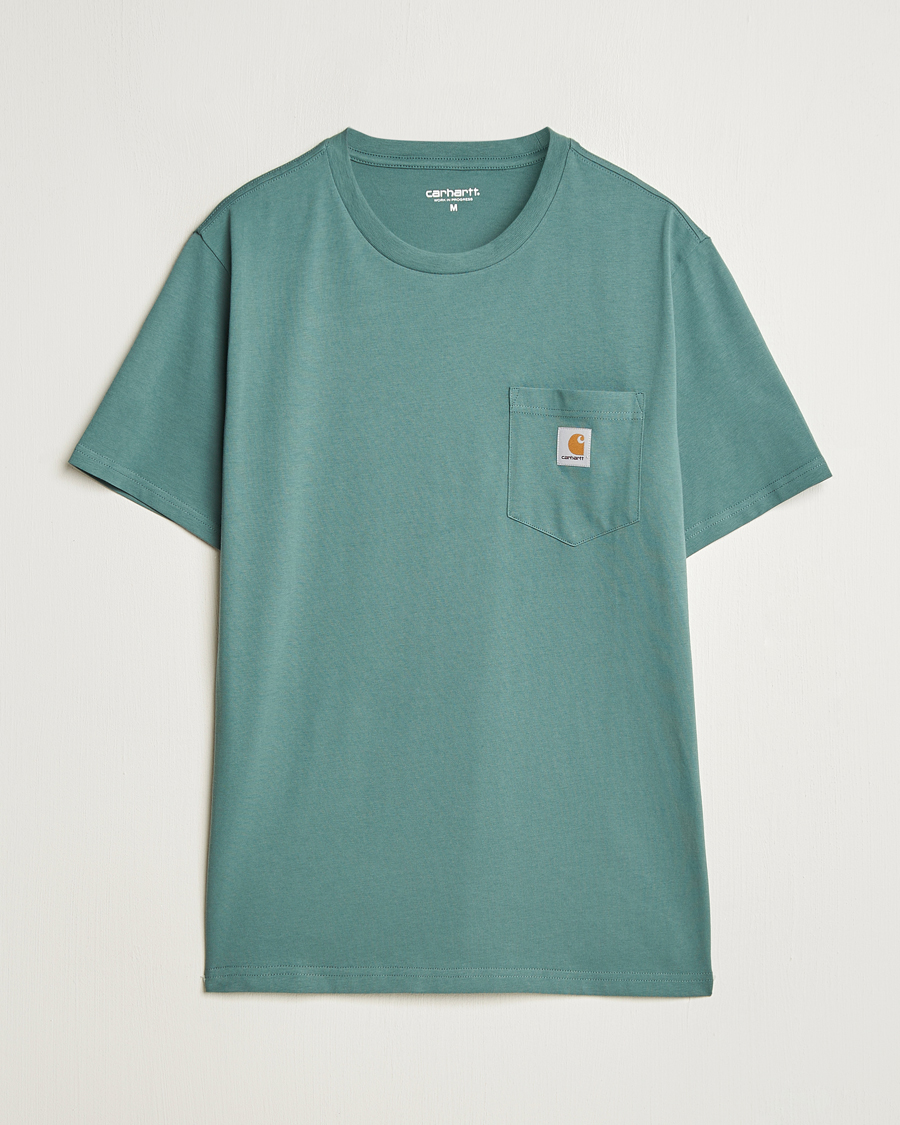 Herr | T-Shirts | Carhartt WIP | Short Sleeve Pocket T-shirt Silver Pine