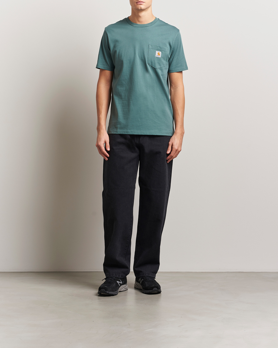 Herr | T-Shirts | Carhartt WIP | Short Sleeve Pocket T-shirt Silver Pine