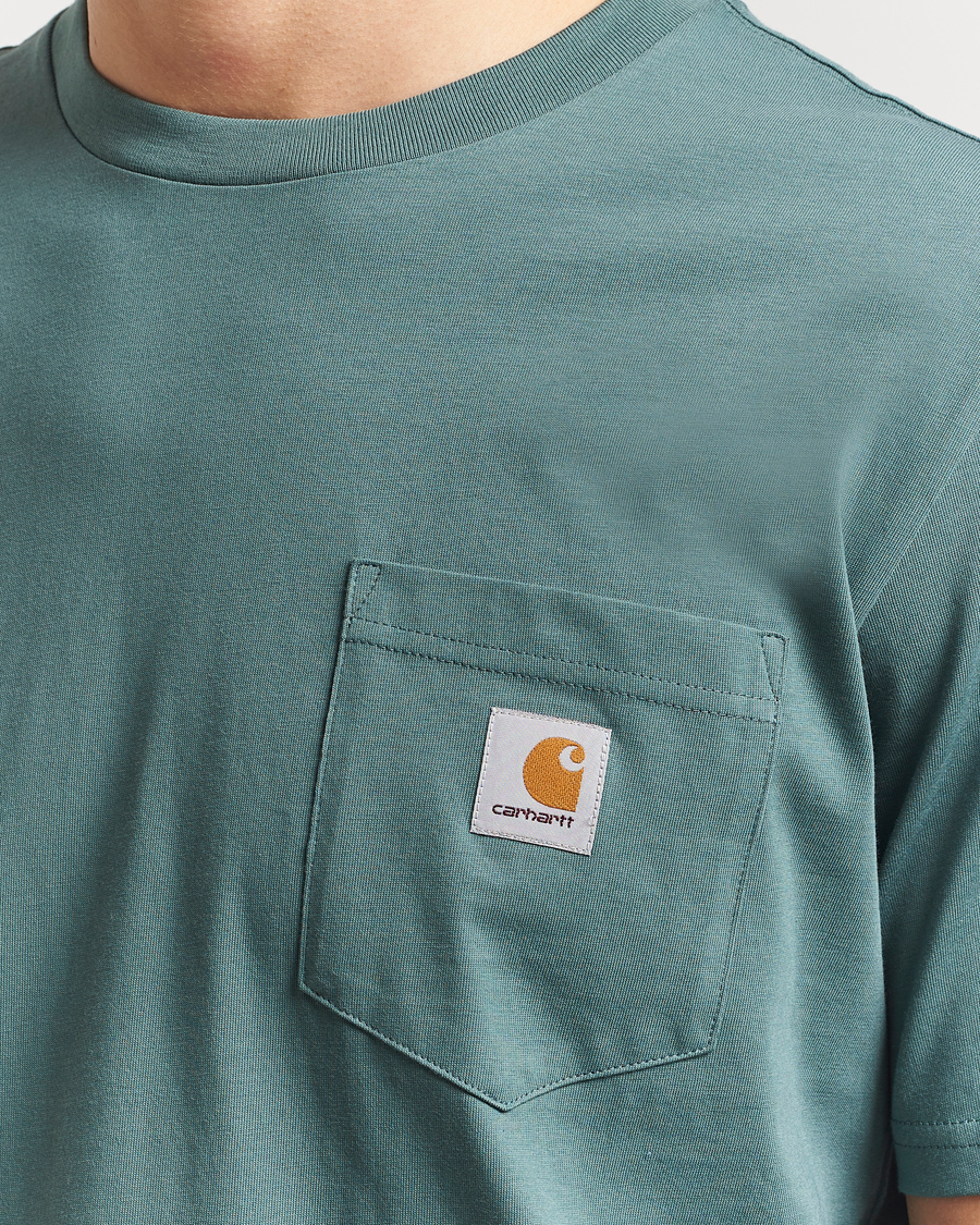Herr | T-Shirts | Carhartt WIP | Short Sleeve Pocket T-shirt Silver Pine