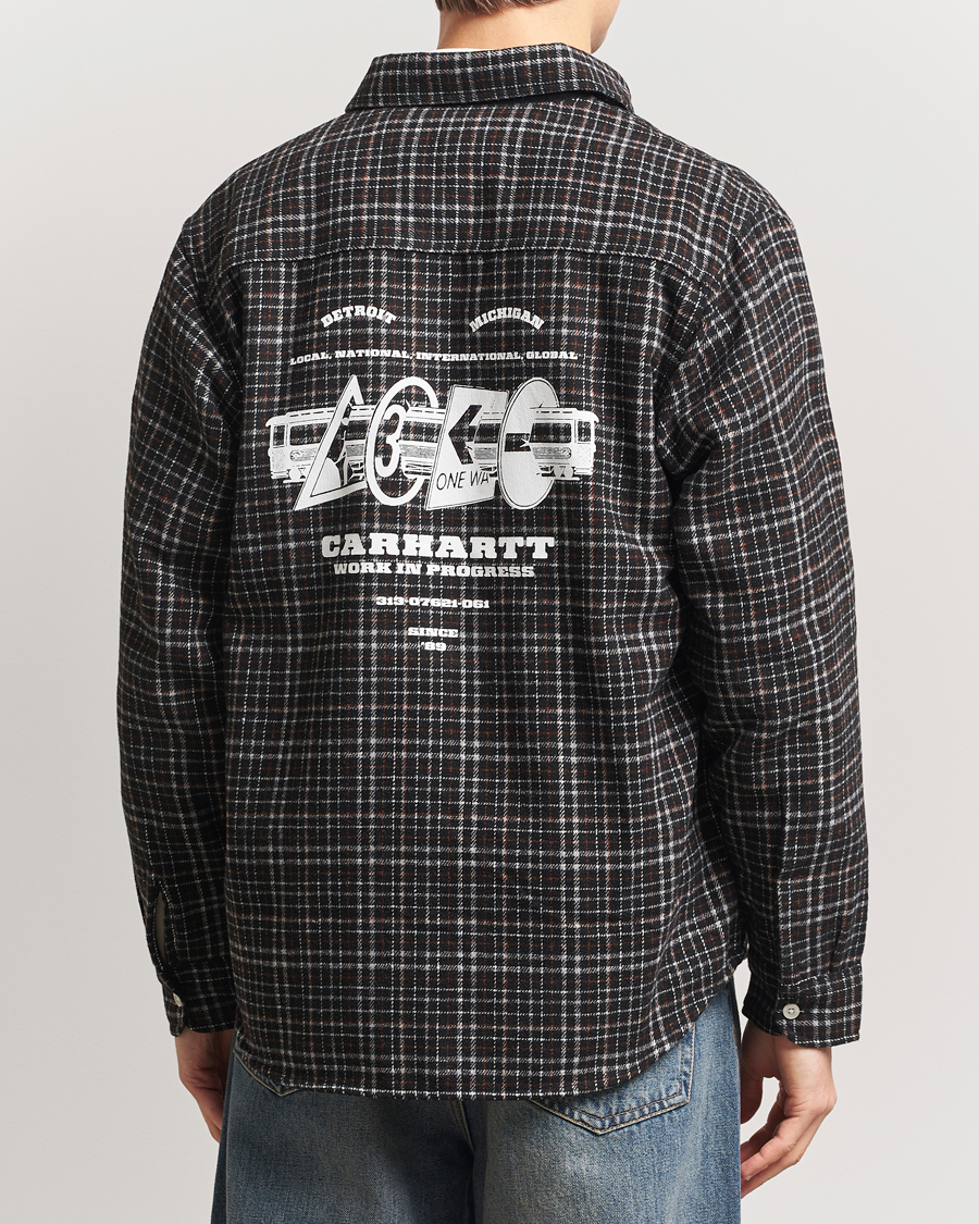 Herr | Skjortor | Carhartt WIP | Runaway Millet Checked Overshirt Black