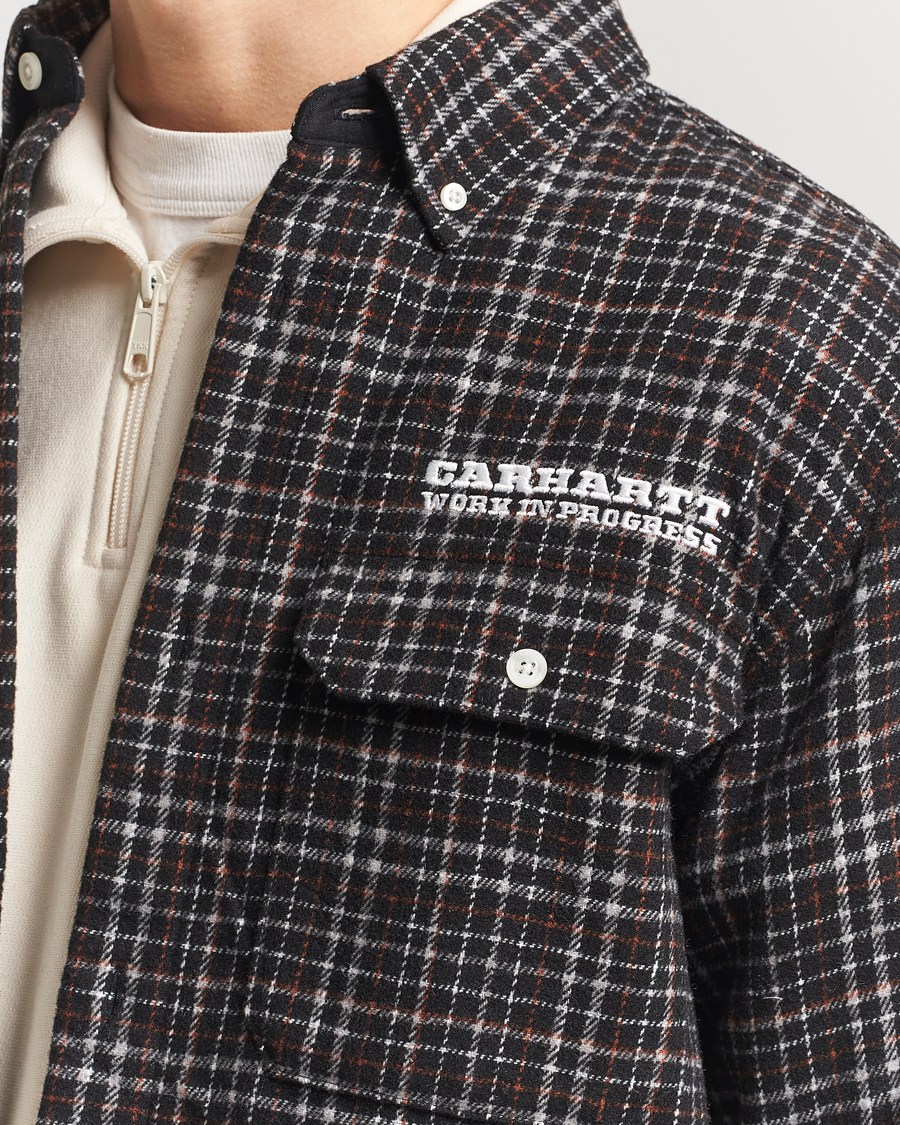 Herr | Skjortor | Carhartt WIP | Runaway Millet Checked Overshirt Black