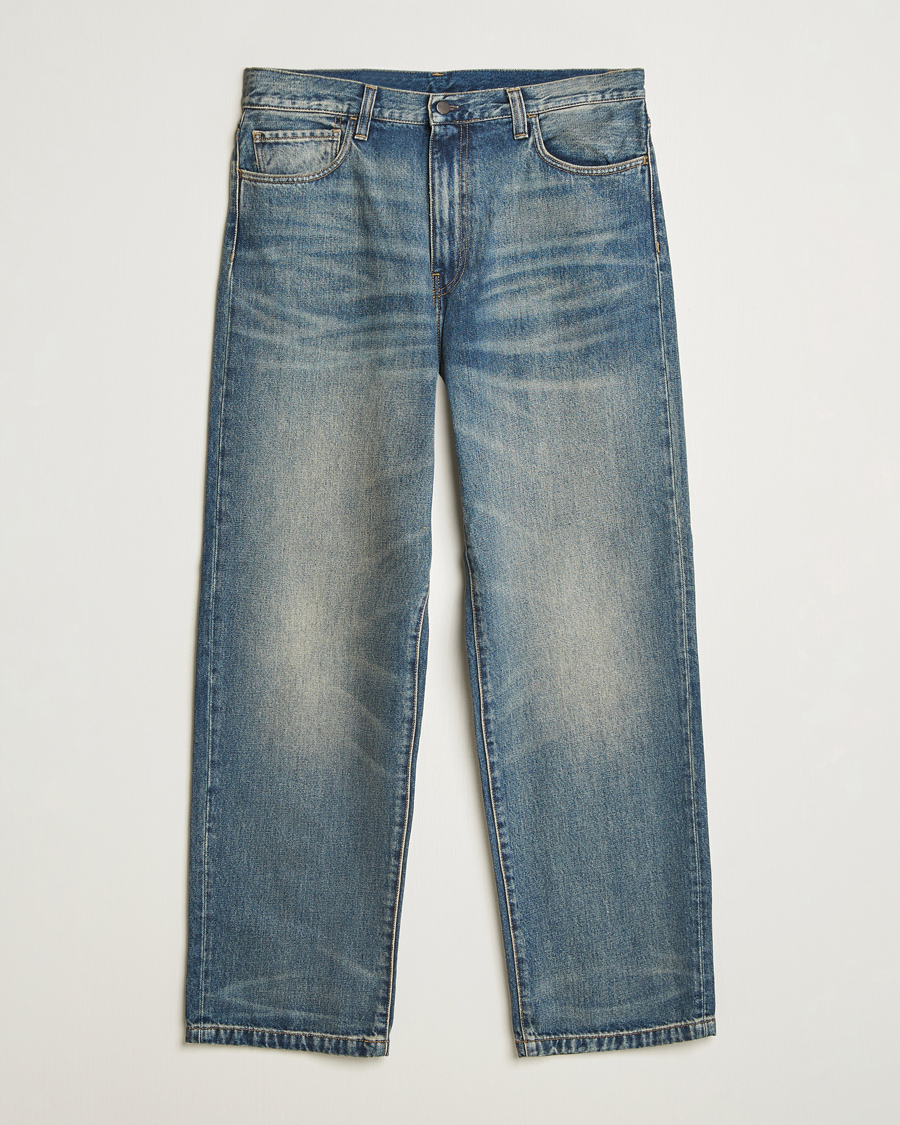 Herr | Jeans | Carhartt WIP | Landon Pant Smith Denim Blue Worn