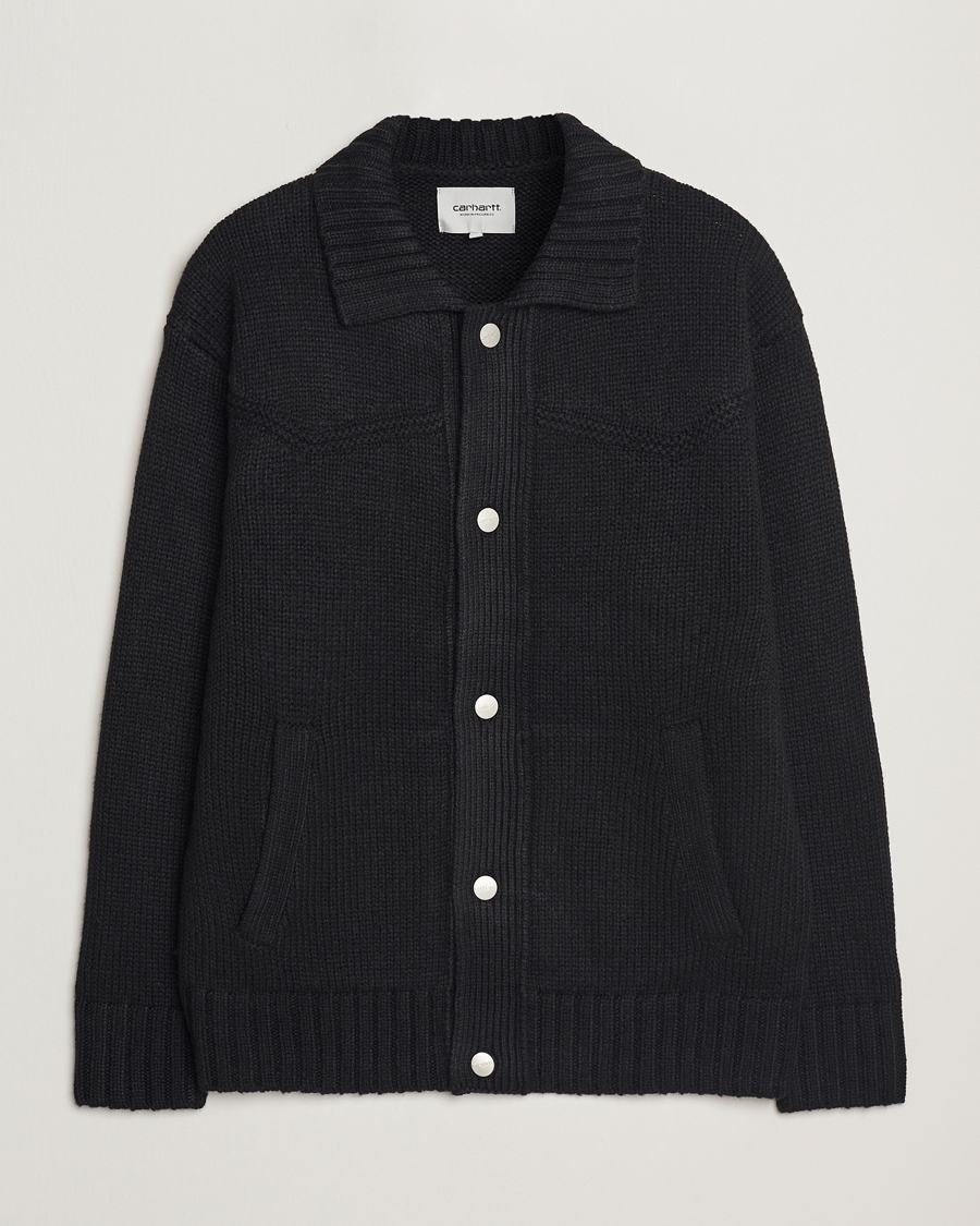 Herr | Tröjor | Carhartt WIP | Santa Fe Cardigan Black