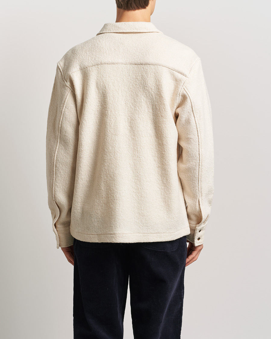 Herr | Skjortor | LES DEUX | Kaleb Boucle Overshirt Ivory