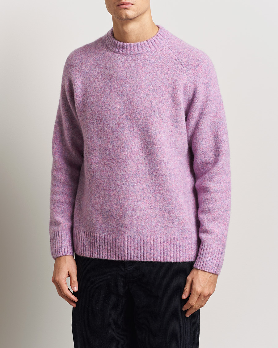 Herr | Tröjor | LES DEUX | Gilbert Roundneck Knit Oyster Rose Melange